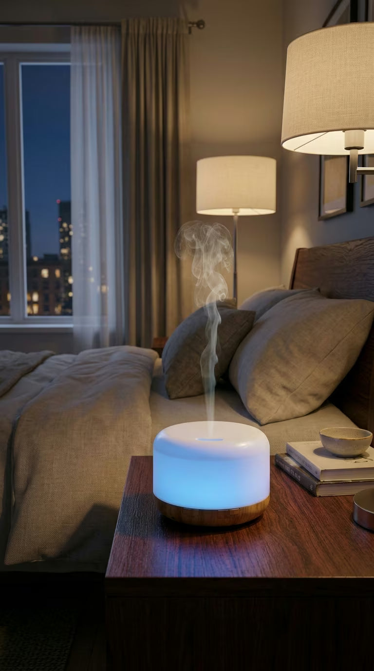 Aroma Diffuser 500ml Wood Grain | USB Essential Oil Humidifier with Colorful Night Light | Mayjam - Image 6