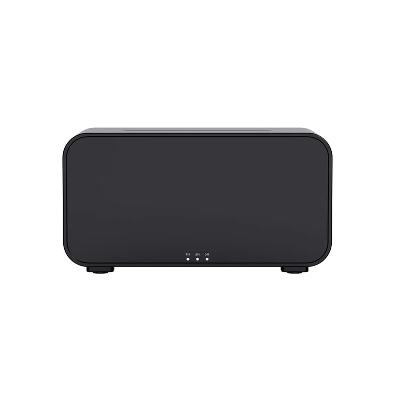 Mini Flame Aroma Diffuser Black| 7-Color Essential Oil Humidifier Black