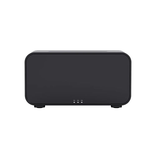 Mini Flame Aroma Diffuser Black| 7-Color Essential Oil Humidifier Black