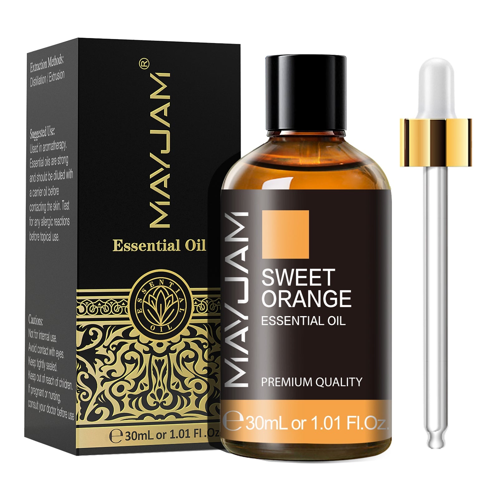 Sweet Orange Essential Oil 30ml | Natural Aromatherapy Scent | Mayjam Sweet Orange - 30ml