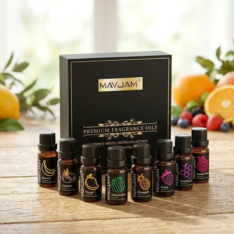Fruit Aroma Fragrance Oil Gift Set 8 Bottles | Mayjam - Image 3