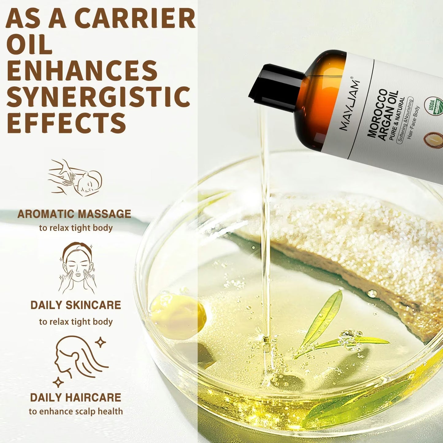 MAYJAM Pure Organic Carrier Oil Collection - Cold Pressed, 473ml - Image 6