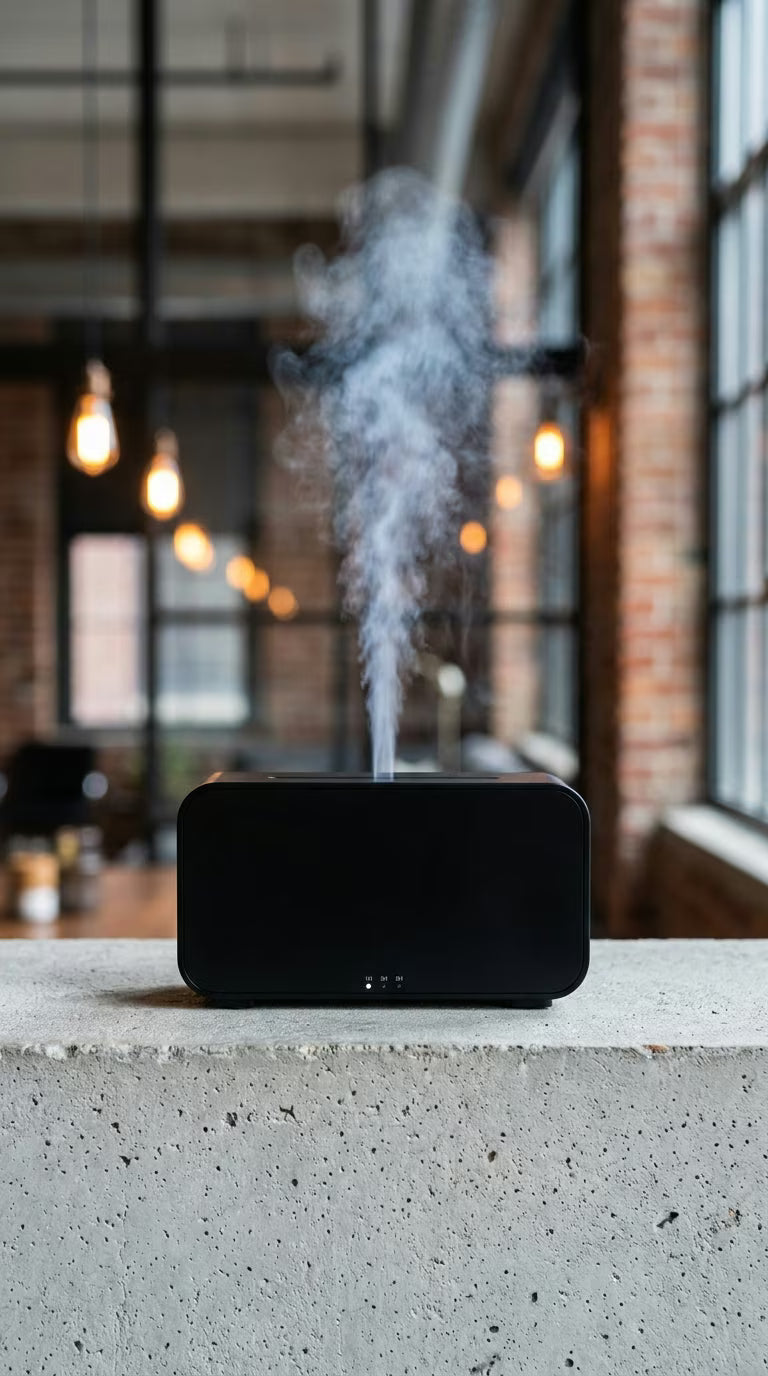 Mini Flame Aroma Diffuser Black| 7-Color Essential Oil Humidifier - Image 5