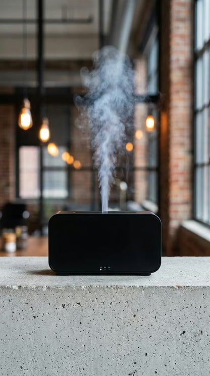 Mini Flame Aroma Diffuser Black| 7-Color Essential Oil Humidifier - Image 5