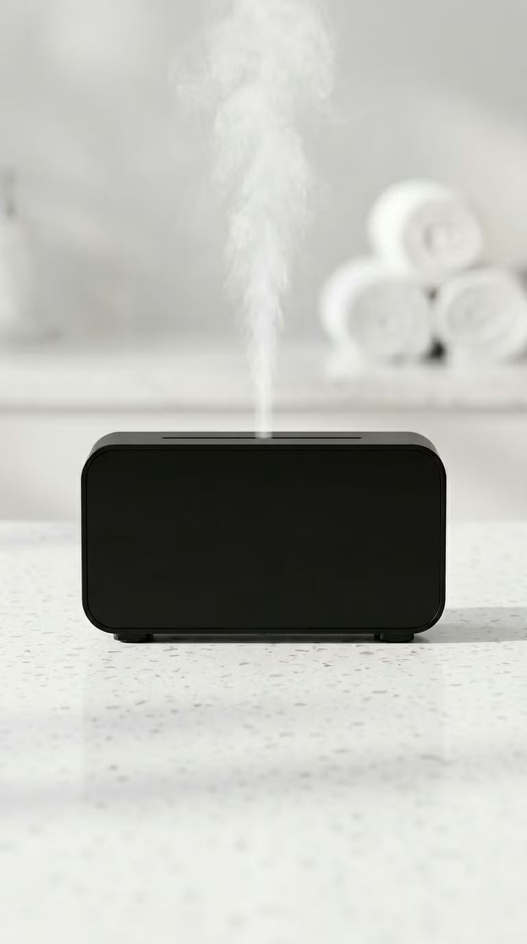 Mini Flame Aroma Diffuser Black| 7-Color Essential Oil Humidifier - Image 6