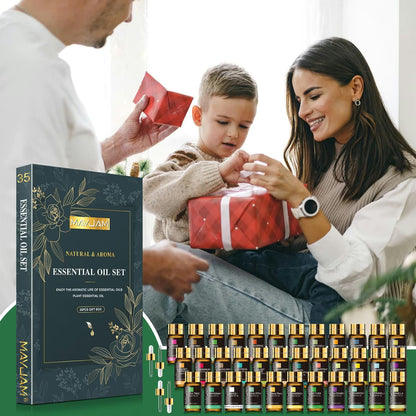 Natural & Aroma Essential Oil Gift Box 35 Bottles | Discovery Collection | Mayjam - Image 4