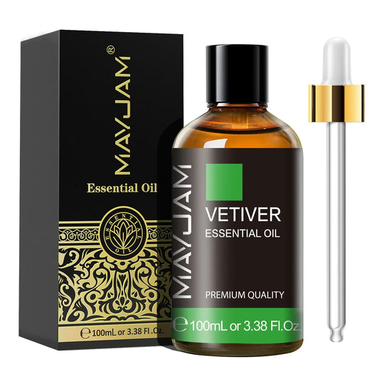 Vetiver Essential Oil | Natural Aromatherapy | Mayjam - 100ml